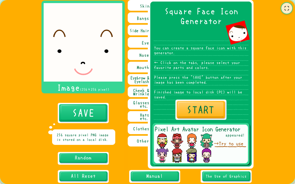 Square Face Icon Generator
